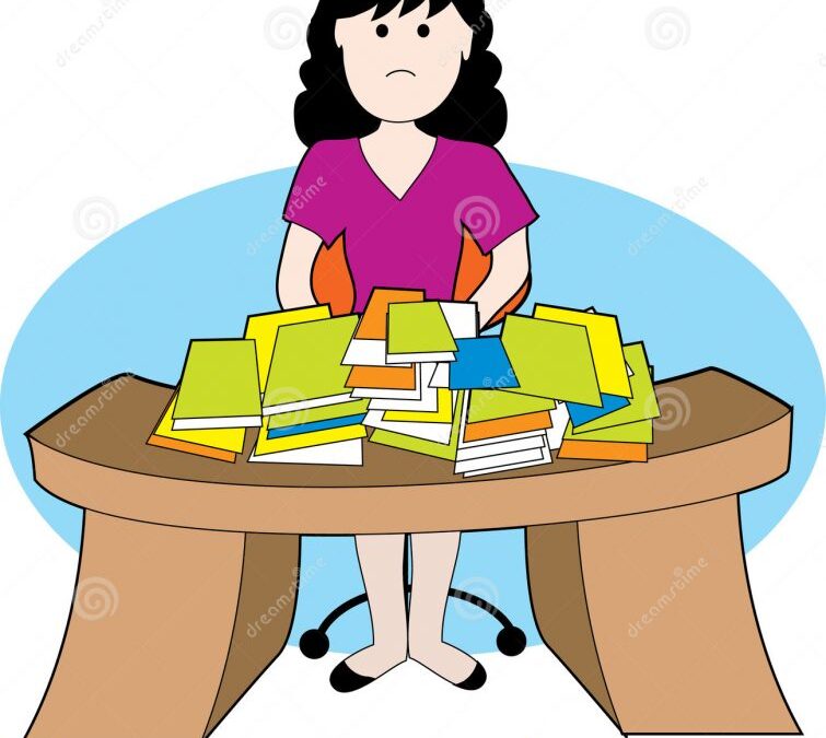 http://www.dreamstime.com/royalty-free-stock-photo-woman-messy-desk-image1428935