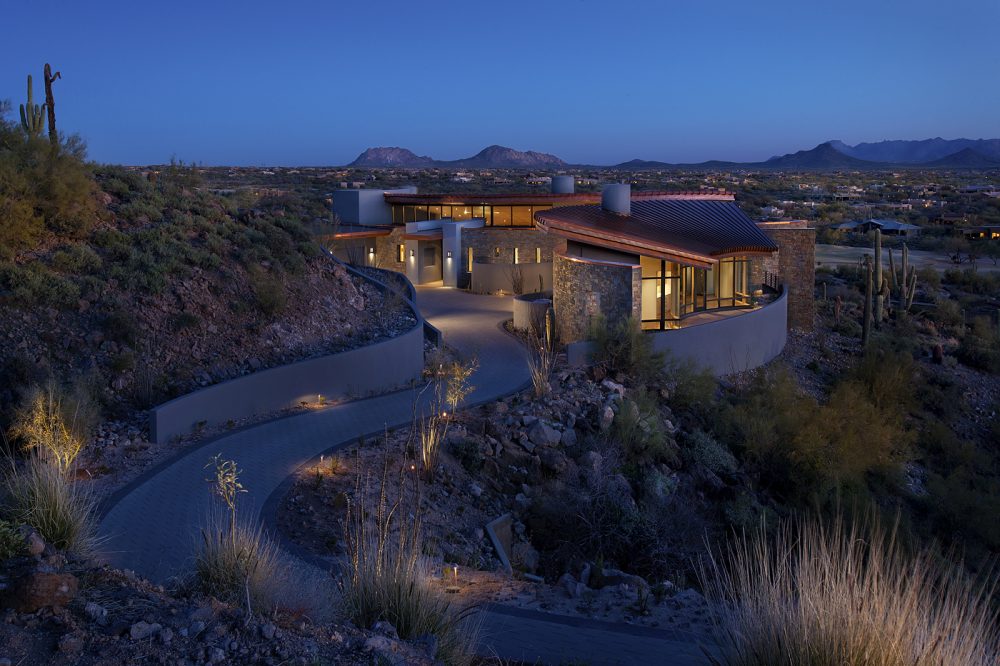 Nodern Hillside Home Designs Hillside Homes Janet Brooks Design Scottsdale Interior 