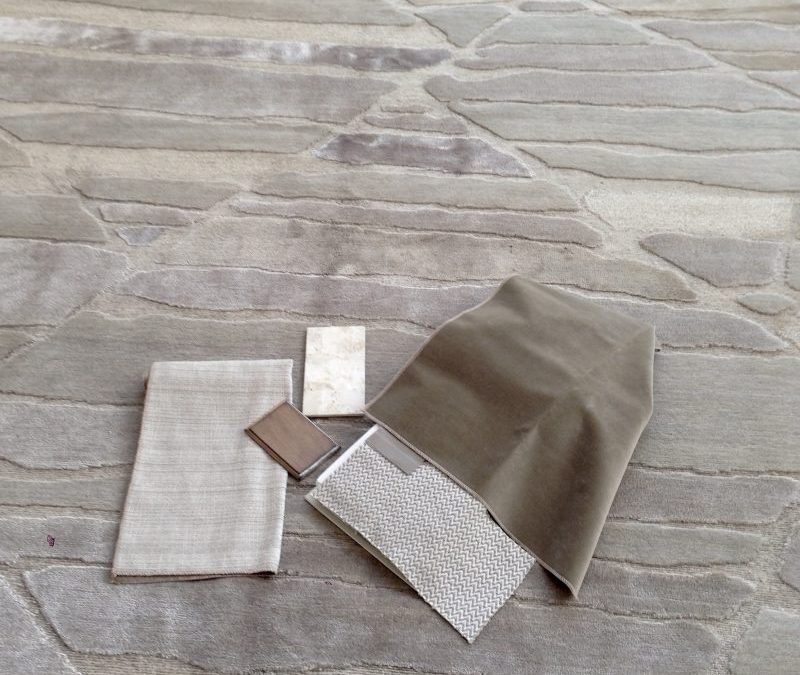 Rug and fabrics