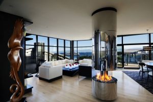 penthouse fireplace